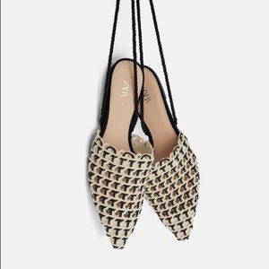 Zara Flat Plaited mules